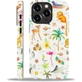 thumbnail image 1 of Case Compatible with iPhone 13 Pro Max, Scratch Resistant Hybrid Double Layer Hard Shell, Watercolor Animal Beach, 1 of 6