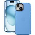 thumbnail image 1 of Case Compatible with iPhone 15 (6.1-inch) Matte Translucent Phone Case for Men, Women, Girls, Thin Back Cover, Blue, 1 of 14