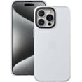 thumbnail image 1 of Case Compatible with iPhone 15 Pro (6.1-inch) Matte Translucent Phone Case for Men, Women, Girls, Thin Back Cover, Frost Clear, 1 of 8
