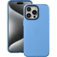 thumbnail image 1 of Case Compatible with iPhone 15 Pro Max (6.7-inch) Matte Translucent Phone Case for Men, Women, Girls, Thin Back Cover, Blue, 1 of 13