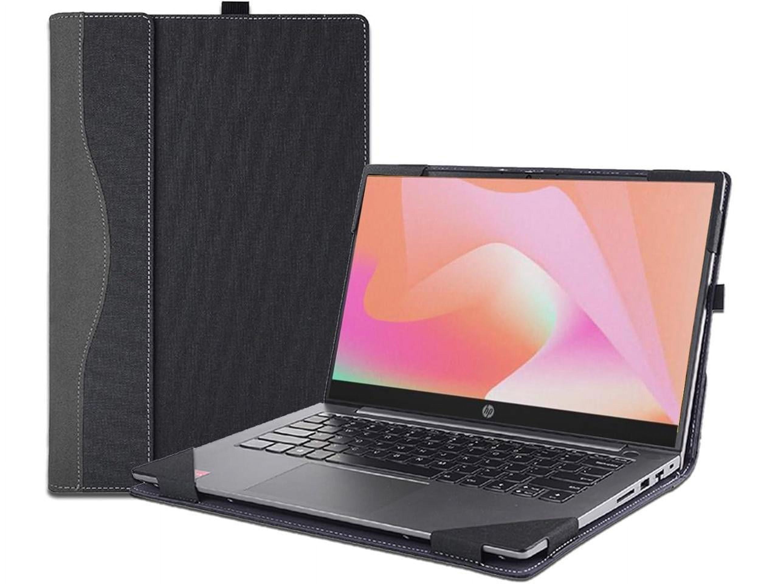 Case Cover for 14 inch HP Laptop 14-ep 14t-ep 14z-em 14-em & Hp Pavilion Laptop 14-dv 14-ec 14z-ec, PU Leather Notebook PC Sleeve Protective Bag Accessory