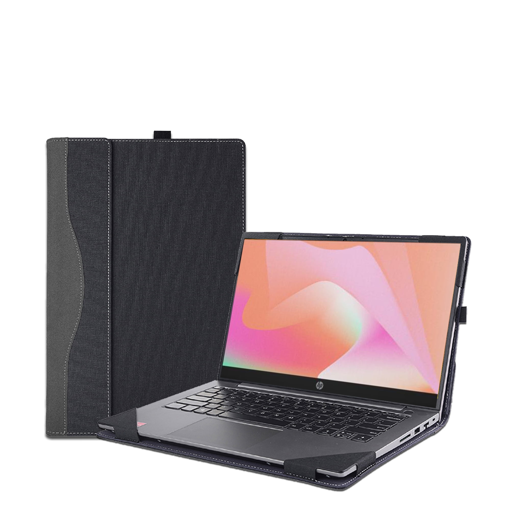 Case Cover for 14 inch HP Laptop 14-ep 14t-ep 14z-em 14-em & Hp Pavilion laptop 14-dv 14-ec 14z-ec,PU Leather Notebook PC Sleeve Protective Bag Accessory
