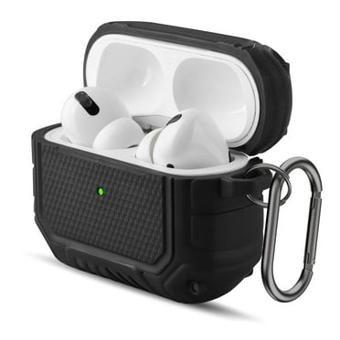 Case Cover Fit for AirPods Pro 2, GYDEK Protector Skin Fit for 2024 Apple Airpods Pro 2nd Generation Charging Case, TPU Shockproof Protective Case with Carabiner, Front LED Visible