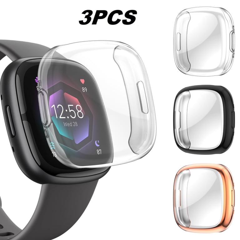 Disen Fitbit Versa 4, Sense 2 Screen Protector, 3pcs Shockproof