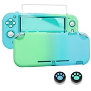 Case Cover Fit for Nintendo Switch Lite, EEEkit PC Protective Case for Nintendo Switch Lite with Screen Protector, Thumb Grips Caps, Shockproof Anti-Scratch Non