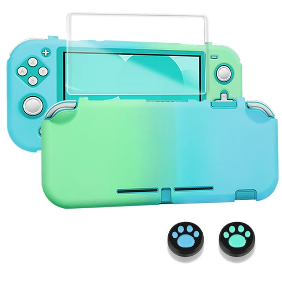Case Cover Fit for Nintendo Switch Lite, EEEkit PC Protective Case for Nintendo Switch Lite with Screen Protector, Thumb Grips Caps, Shockproof Anti-Scratch Non-Slip Accessories for Switch Lite