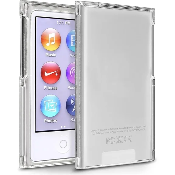 Case Cover For Ipod Nano 7Gen Clear Crystal Transparent Hard Snap-On Skin Protec