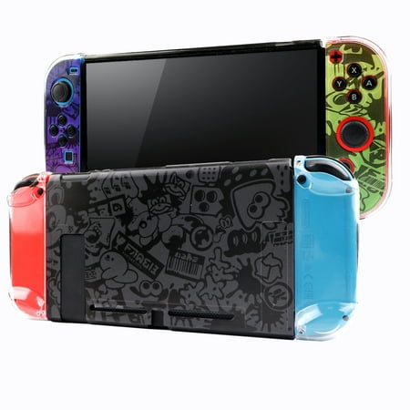 Case Cover Set Fit for Nintendo Switch , PC Protective Cover Protector Case Compatible Nintendo Console w/Shock-Absorption & Anti-Scratch Design