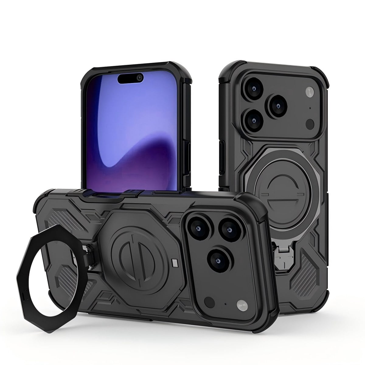 Case Cover Shockproof Kickstand Rugged Magnetic