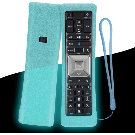 Case Cover for XFinity Comcast XR11 Premium Voice Activated Cable TV Remote | Shockproof Anti-Slip Protective Silicone Sleeve for Xfinity XR11 Remote with Lanyard (Glow in Dark Blue)