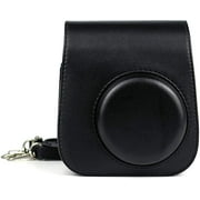 Case Cover for Fujifilm Instax Mini 11 Instant Camera, PU Bag Cover with Removable Strap Camera Case for Fujifilm Instax Mini 11 (Black)