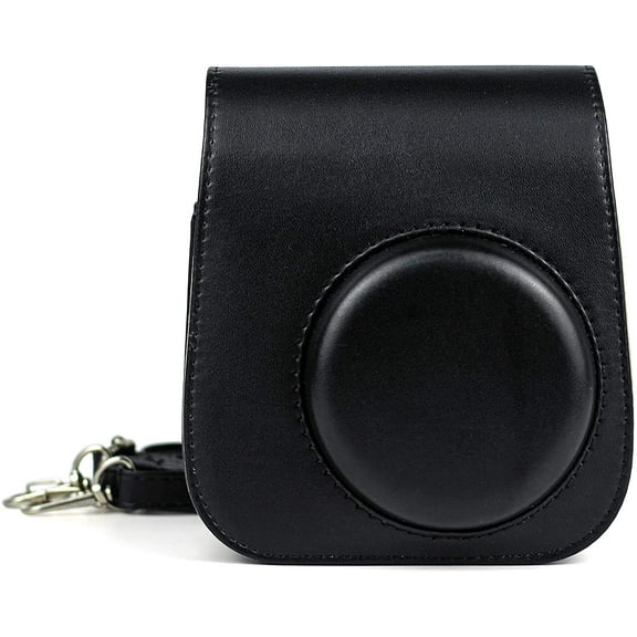 Case Cover for Fujifilm Instax Mini 11 Instant Camera, PU Bag Cover with Removable Strap Camera Case for Fujifilm Instax Mini 11 (Black)