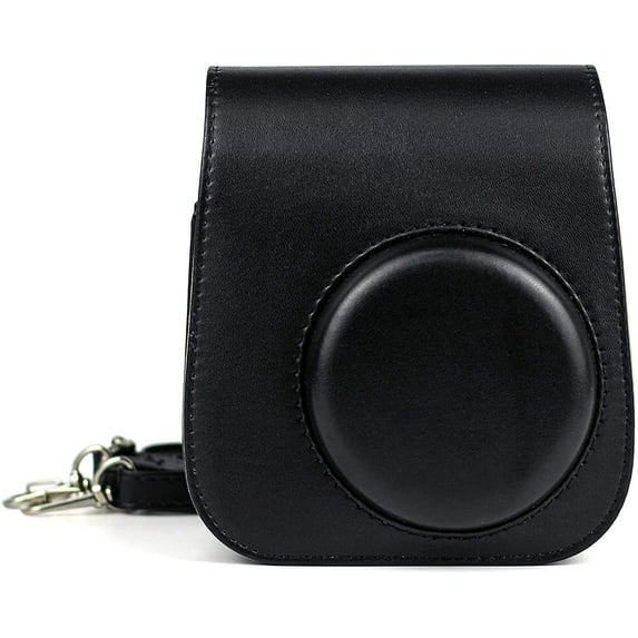 Case Cover for Fujifilm Instax Mini 11 Instant Camera, PU Bag Cover with Removable Strap Camera Case for Fujifilm Instax Mini 11 (Black)
