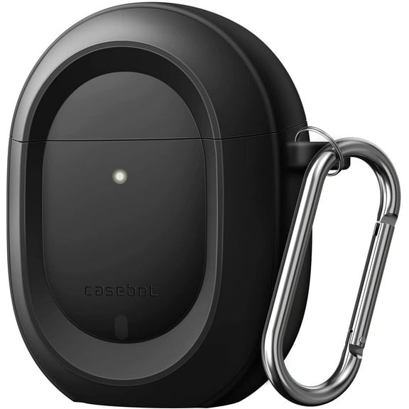 Case Cover for Pixel Buds A Series 2021 / Pixel Buds 2 2020, Rugged Shield Protective Skin [Front LED Visible], Black