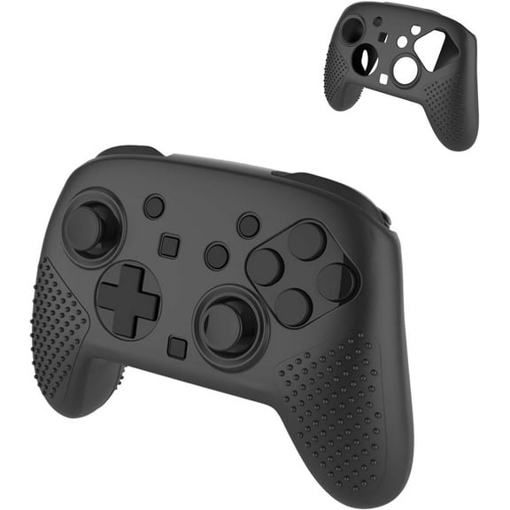 Case Cover for Switch 2 Pro Controller, Soft Silicone Protector Cover Skin Case for Switch 2 Pro Controller, Anti-Scratch,Shockproof,Black
