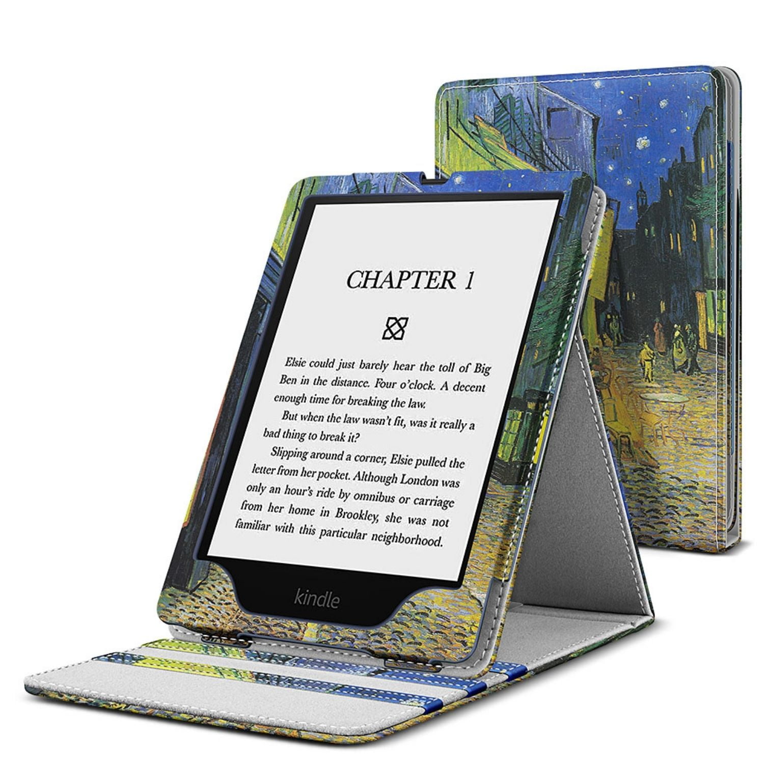 HoYiXi Foldable Étui pour 6.8 Kindle Paperwhite 11è Gen 2021/Signature  Edition 2021/Kindle 2019 10è Gen Housse de Support à Rabat Vertical pour 6- 6.8'' Kindle Kobo Sony E-Book E-Reader - Arbre : 