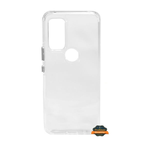 Case for Cricket Dream 5G Transparent Hybrid Gummy Acrylic Hard PC Back and TPU Slim fit Shockproof Bumper Protective Cover for Cricket Dream 5G by Xcell - Clear