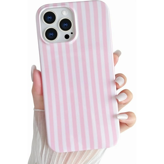 Case Cute Striped Phone Case Soft TPU Slim Shockproof Phone Cover for Women Girls