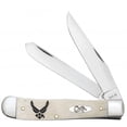 thumbnail image 1 of Case XX Knives Air Force Smooth Natural Bone Trapper USAF Stainless Pocket Knife, 1 of 3