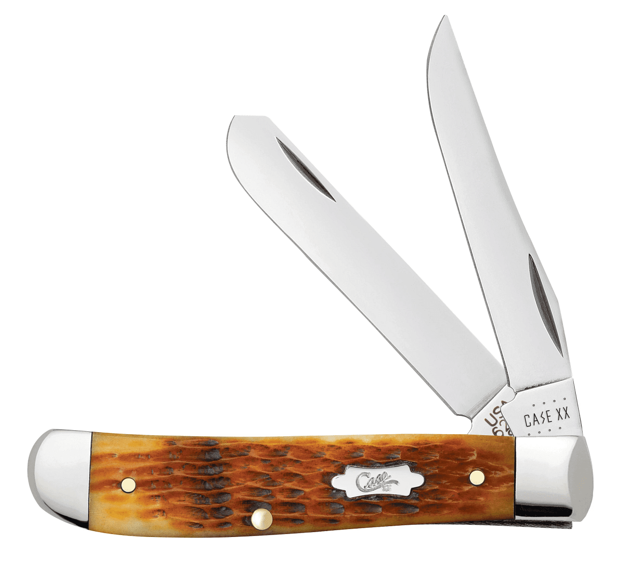 Case Cutlery 52830 Rogers Corn Cob Mini Trapper Folding Pocket Knife