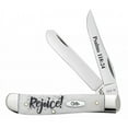 thumbnail image 1 of Case XX Knives Psalms 118:24 Rejoice Natural Bone Mini Trapper Stainless Pocket Knife, 1 of 2
