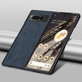 thumbnail image 1 of Case Designed for Google Pixel 9 Pro Fold / Fold 2, Slim Fit Classic PU Leather Shockproof Anti-Slip Lightweight Wireless Charging Vintage Phone Cover for Google Pixel 9 Pro Fold / Fold 2, Navyblue, 1 of 9