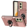 thumbnail image 1 of Case Designed for Motorola Moto G 5G 2023, Hybrid Back Case with Ring Stand & Hidden Card Slot & Support Magnetic Car Mount Shockproof Fall-Protection Slim Phone Cover for Moto G 5G 2023, Rosegold, 1 of 7