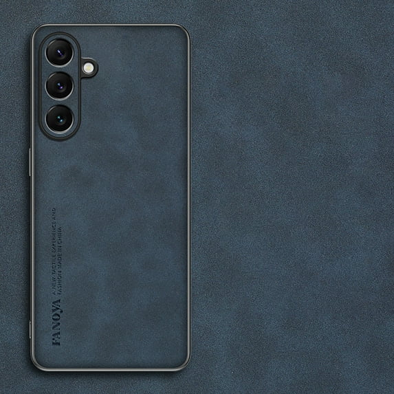 Case Designed for Samsung Galaxy A14 5G, Slim Fit Classic PU Leather Shockproof Anti-Slip Lightweight Wireless Charging Vintage Phone Case Cover for Samsung Galaxy A14 5G, Navyblue