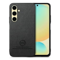 Case Designed for Samsung Galaxy S24 FE, Fabric Texture Back  TPU Frame, Luxury Ultra Slim Shockproof Drop Protective Lightweight Anti-Slip Anti-Scratch Back Cover for Galaxy S24 FE, Black