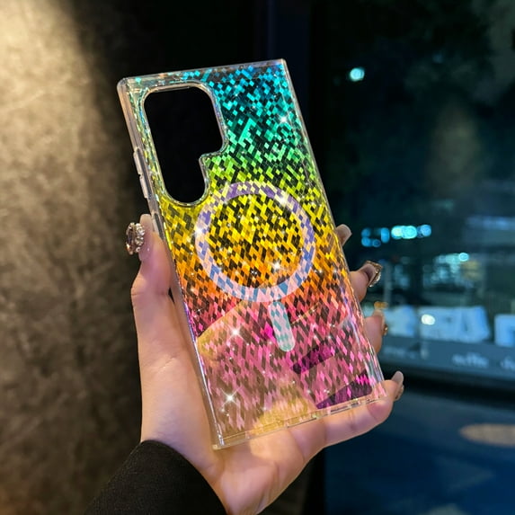 Case Designed for Samsung Galaxy S24, Luxury Plating Colorful for Women Girls Ultra Slim Lightwieght Shockproof Anti-Scratch Protective Thin Fit Phone Case Cover for Samsung Galaxy S24, D
