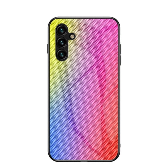 Case Designed for Samsung Galaxy S24, Tempered Glass Back +TPU Frame, Luxury Ultra Slim Lightweight Anti-Scratch Drop Protective Shockproof Anti-Fall Back Case for Galaxy S24 - Color