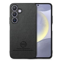 Case Designed for Samsung Galaxy S25, Fabric Texture Back  TPU Frame, Luxury Ultra Slim Shockproof Drop Protective Lightweight Anti-Slip Anti-Scratch Back Cover for Galaxy S25, Black