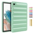 thumbnail image 1 of Case Designed for Samsung Galaxy Tab A9 8.7" 2023 SM-X110 / SM-X115, Stylish Down Jacket Desigh Soft TPU Shockproof Protective Lightweight Tablet Case Cover for Girls Women, Green, 1 of 7