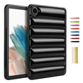 thumbnail image 1 of Case Designed for Samsung Galaxy Tab A9 8.7" 2023 SM-X110 / SM-X115, Stylish Down Jacket Desigh Soft TPU Shockproof Protective Lightweight Tablet Case Cover for Girls Women, Black, 1 of 7