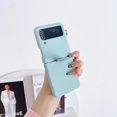 thumbnail image 1 of Case Designed for Samsung Galaxy Z Flip 3, Luxury Liquid Silicone Shokcproof Lightweight Ultra Slim Skin Friendly Matte Phone Case for Men and Women for Samsung Galaxy Z Flip 3, Lightblue, 1 of 12