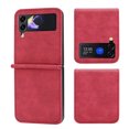 thumbnail image 1 of Case Designed for Samsung Galaxy Z Flip 4 5G, Premium PU Leather Classic for Men Women Shockproof Ultra Slim Drop Protective Phone Case Cover for Samsung Galaxy Z Flip 4, Red, 1 of 7