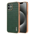 thumbnail image 1 of Case Designed for iPhone 11, Classic Crocodile Texture PU Leather + Plating Frame Shokcproof Lightweight Ultra Slim Case Cover for Men Women for iPhone 11, Green, 1 of 8