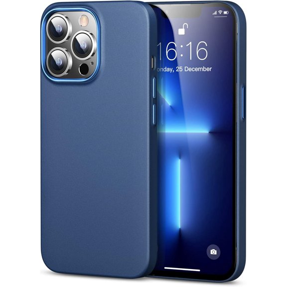 Case Designed for iPhone 13 Pro Max Phone Case Ultra Slim Anti-Scratch Matte Hard PC Cover Lightest Weight Support Wireless Charger iPhone 13 Pro Max Case Protective 2021 6.7", Blue