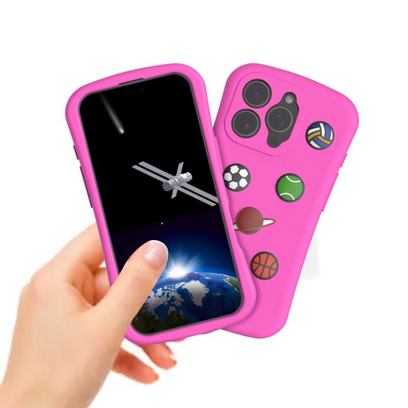 Case Designed for iPhone 16 Pro Max, Soft Flexible EVA Foam Material, Cute Pattern for Girls Boys Kids Drop Protective Lightweight Slim Shockproof Phone Cover for iPhone 16 Pro Max, Rose