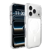 Case Designed for iPhone 18 Pro Max, Luxury Slim Clear Magnetic Protective Cover, Compatible with MagSafe, Anti-Fingerpint Lightweight Shockproof Scratch-Resistant Thin Phone Case, White