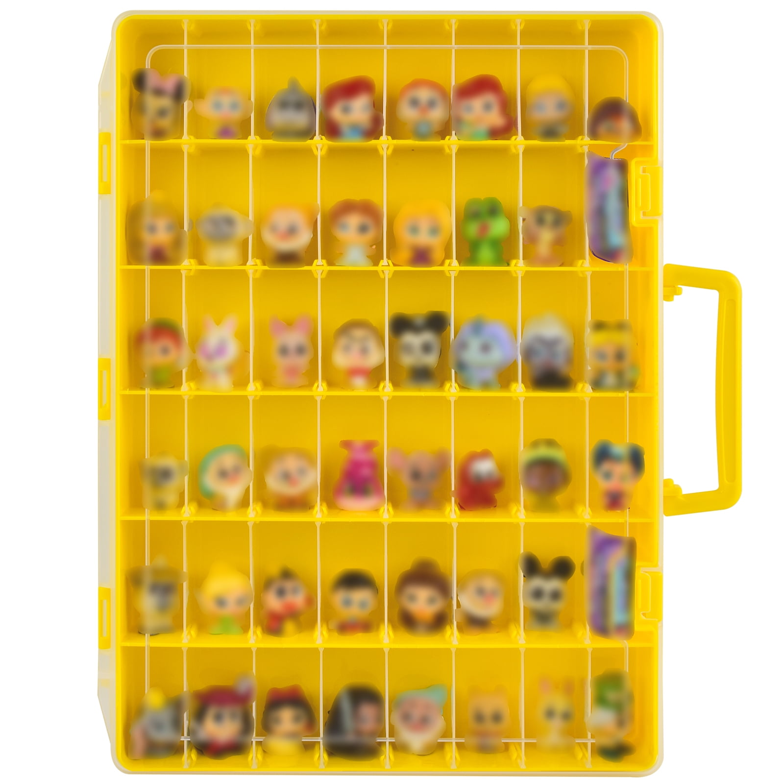  Display Case Compatible with Disney Doorables Collectible Mini  Figures/ for MGA Entertainment Miniverse. Toys Storage Organizer Container  for Multi Peek/ for Village Peek Characters (Box Only)-Purple : Toys & Games