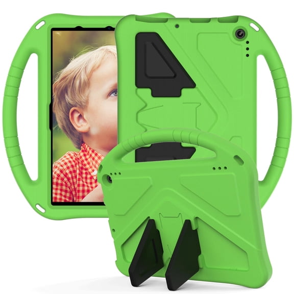 Case for Fire HD 10 & HD 10 Plus Tablet (11th Generation, 2021 Release) - TOPSHE Kids-Proof Light Weight Durable EVA Protective Convertible Handle Kicktand Shockproof Cover, Green