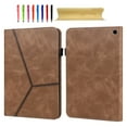 thumbnail image 1 of Case Fit for Amazon Fire Max 11 13th Generation 2023 Tablet - Slim Folding Stand Folio Cover Case with Card Slots, Multiple Viewing Angles Case Cover for Amazon Fire Max 11 13th Generation 2023, Brown, 1 of 10