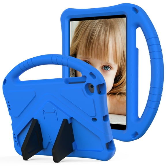 Case Fit for Apple iPad Mini 5th Generation / Mini 4 / Mini 3 / Mini 2 / Mini 1 7.9" Tablet - Lightweight Cute Pattern Handle Stand Kids Child Shock Drop Proof Protective Cover, Blue