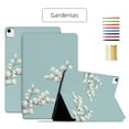 thumbnail image 1 of Case Fit for iPad Pro 11 2022/2021/2020/2018, Slim Lightweight Smart Shell Multi-angle Viewing Kickstand Cover with Flower Pattern, with Auto Wake/Sleep Magnetic Case for iPad Air4/5,Gardenias, 1 of 6