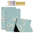 thumbnail image 1 of Case Fit for iPad mini 4 7.9" 2015/iPad mini 5 7.9" 2019, Slim Lightweight Smart Shell Multi-angle Viewing Kickstand Cover with Flower Pattern, Auto Wake/Sleep Magnetic Case, Gardenias, 1 of 6