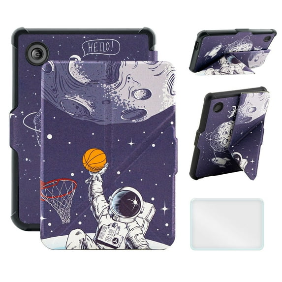 Case For 6" Kobo Clara Colour/BW (2024)/2E (2022) Ereader, Includes a Screen Protector - 6 Inch Premium PU Leather Cover with Auto Sleep/Wake