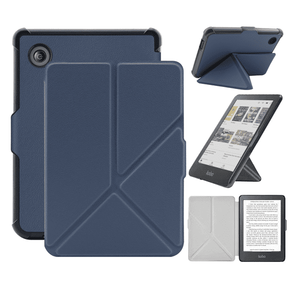 Case For 6" Kobo Clara Colour/BW (2024)/2E (2022) Ereader, Includes a Screen Protector - 6 Inch Premium PU Leather Cover with Auto Sleep/Wake