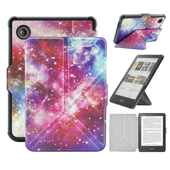 Case For 6" Kobo Clara Colour/BW (2024)/2E (2022) Ereader, Includes a Screen Protector - 6 Inch Premium PU Leather Cover with Auto Sleep/Wake