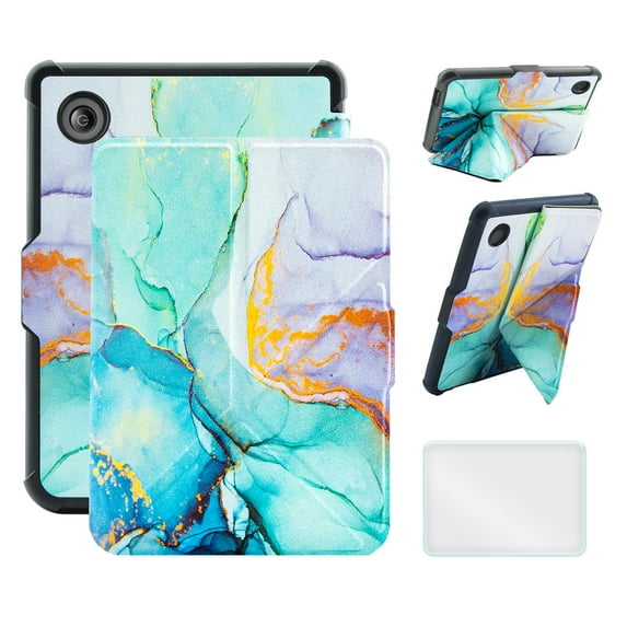 Case For 6" Kobo Clara Colour/BW (2024)/2E (2022) Ereader, Includes a Screen Protector - 6 Inch Premium PU Leather Cover with Auto Sleep/Wake